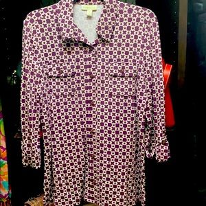 Purple Chain Link Blouse